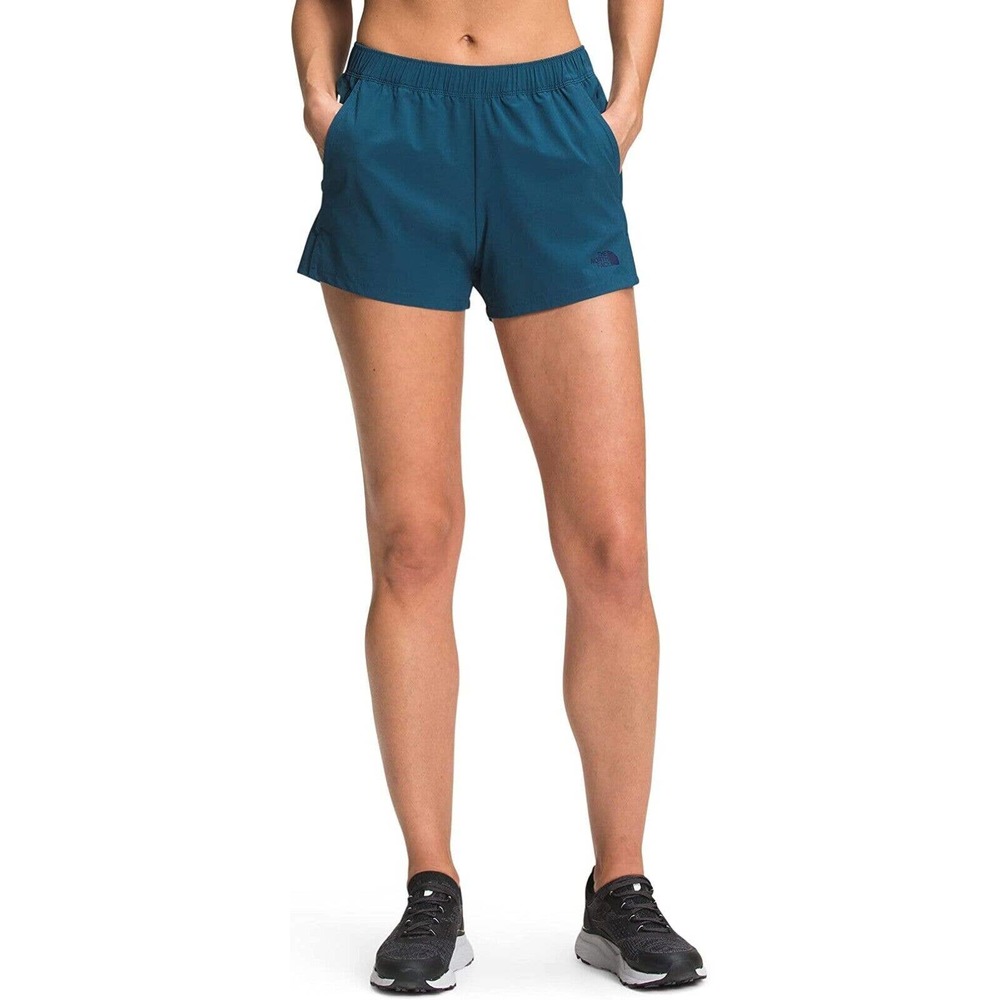 The North Face Wander Women's Active Hiking Workout Walking Shorts Monterey Blue